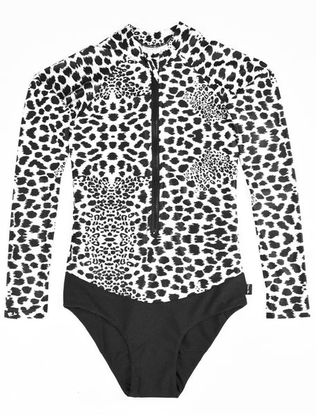 ladies leopard print swimsuit, leopard print swimwear, leopard print sunsuit, leopard print bathers, leopard print surf swimwear