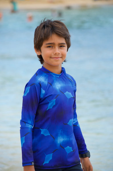 boys surf top, boys beachwear, kids swimwear, swim rash vest, UPF50+