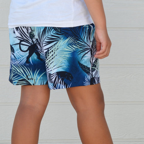 Boy's Blue Hawaii Board Short